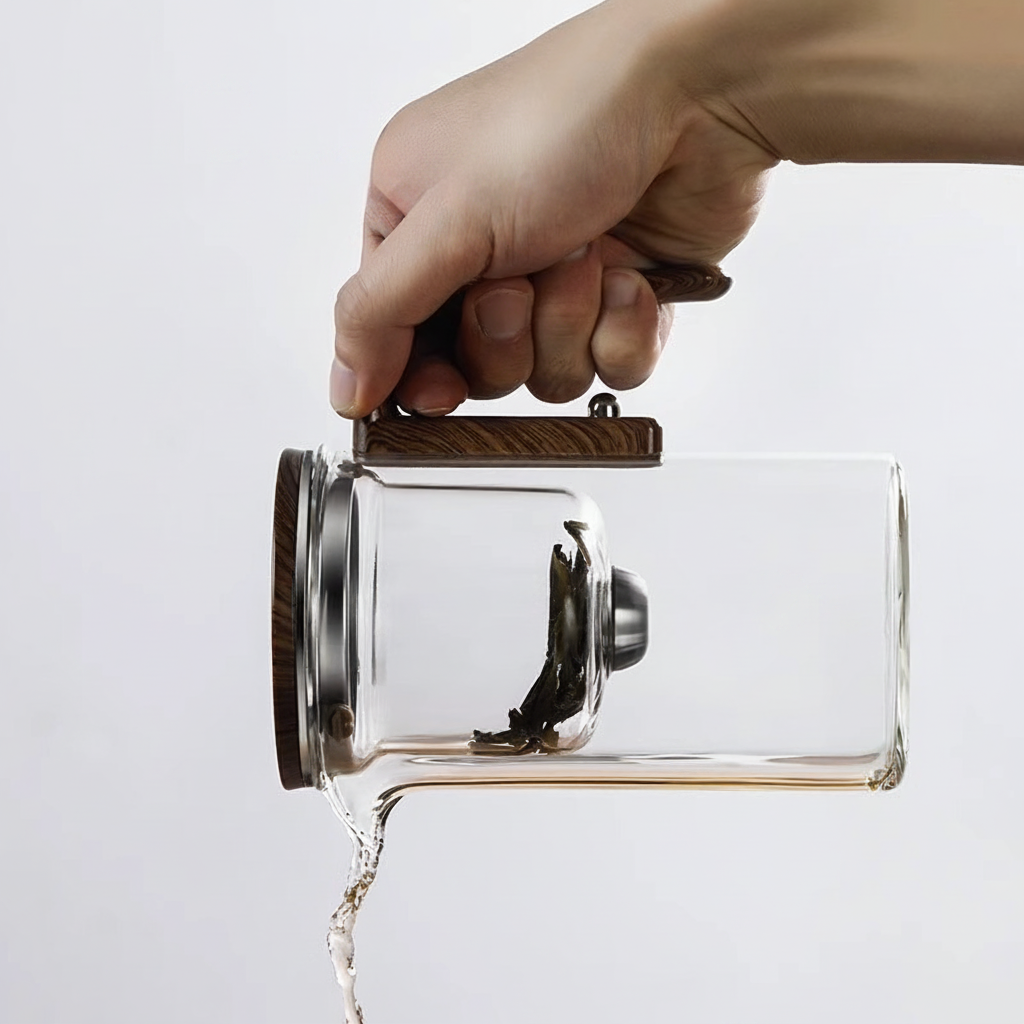 The Alchemist - Glass Tea Vessel with Infuser - Loose Leaf Brewer